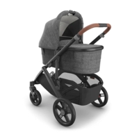 Універсальна коляска 2в1 Uppababy Vista V3 Greyson Charcoal Melange/Carbon Frame/Saddle Leather (0303-VIS-EU- GRY)