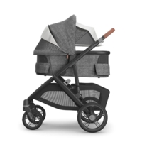 Універсальна коляска 2в1 Uppababy Vista V3 Greyson Charcoal Melange/Carbon Frame/Saddle Leather (0303-VIS-EU- GRY)