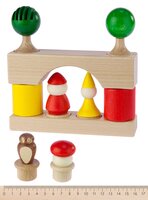 Конструктор Nic Cubio дерев'яний 17 елементів (Nic2115)