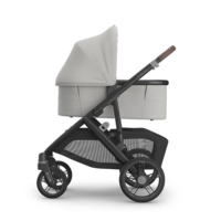 Універсальна коляска 2в1 Uppababy Vista V3 Savannah Pearl Gray Jacquard/Carbon Frame/Chestnut Leather (0303-VIS-EU- SAV)