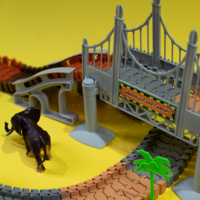 Игровой набор OTAMANKO Автотрек Удивительные приключения Африканское сафари 235 деталей (5320264)