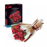 Тривимірна головоломка-конструктор CubicFun Букет квітів Червоні троянди (P865h) 