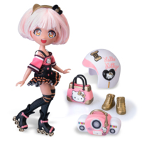 Игровой набор 4SF Manga Dolls Hello Kitty Золотая Роллер Дива (HKTF1000)
