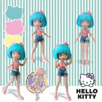 Ігровий набір 4SF Manga Dolls Hello Kitty Красуня Пінк на скутері (HKTF3000)