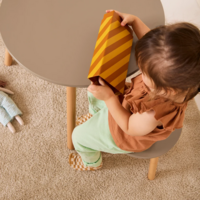 Детский стол и 2 стула Kid's Concept KID'S BASE Brown (7340028734949)