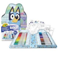 Переносной набор для рисования Crayola Bluey с фломастерами и раскрасками (04-0784) 
