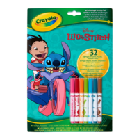 Розмальовка Crayola Books Lilo & Stitch 32 сторінки + 7 фломастерів (04-0865G) 