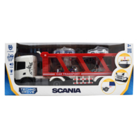 Ігровий набір TechnoDrive Large Truck Автоперевізник Scania, 4 машини, світло, звук (6414KS0