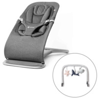 Стільчик-шезлонг Evolve Bouncer Charcoal Grey + іграшка Toy Bar Ocean Wonders (EVLBNCCHRGRY) 