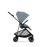 Прогулянкова коляска Cybex Melio Carbon Stormy Blue з бампером (525000019)