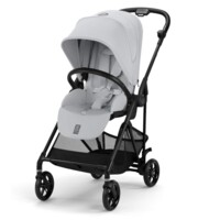 Прогулянкова коляска Cybex Melio Carbon Fog Grey з бампером (525000043) 