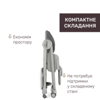 Стільчик для годування Chicco Polly Magic, сірий (87162.40.05)