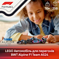 Конструктор LEGO Speed Champions Автомобіль для перегонів BWT Alpine F1® Team A524 (77248)