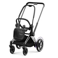 Коляска Cybex e-Priam 2 в 1 Cozy Beige шасі Chrome Black з електроприводом 
