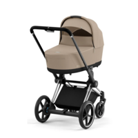 Коляска Cybex e-Priam 2 в 1 Cozy Beige шасі Chrome Black з електроприводом 
