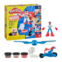 Набор для творчества с массой для лепки Hasbro Play-Doh Marvel Capitan America Капитан Америка с мотоциклом (G0555) 