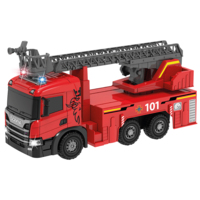 Автомодель TechnoDrive Super Big Truck Пожежна машина Scania, світло, звук, функція води (5005KS) 