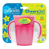 Чашка 360 ° з ручками Dr.Brown's Рожева, 200мл (TC71003-INTL)