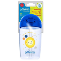 Чашка-поїльник Dr.Brown's з м'якою силіконовою трубочкою Блакитна Планета, 350 мл (TC21015-INTL)