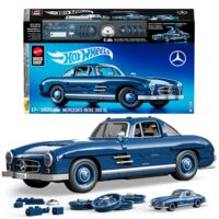 Премиум машинка-конструктор Mattel Brick Shop Hot Wheels Mercedez-Benz 300 SL 1600 деталей (HWW25) 