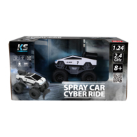Автомобиль на радиоуправлении KS Drive Spray Car Cyber Ride, белый, 1:24, выхлопной пар (SL-6076RH)