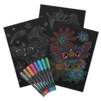 Набір для творчості Nebulous Stars Розмальовка: Айседора, чорні аркуші (11136)