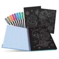 Набір для творчості Nebulous Stars Розмальовка: Айседора, чорні аркуші (11136)