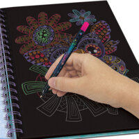 Набір для творчості Nebulous Stars Розмальовка: Айседора, чорні аркуші (11136)