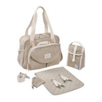 Сумка для мамы Beaba Geneva, бежевая (940339) 