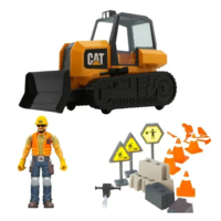 Игровой мини-набор Funrise CAT Строительная площадка Бульдозер с фигуркой и аксессуарами (021664834558) 