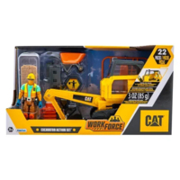 Ігровий міні-набір Funrise CAT Будівельний майданчик Екскаватор з фігуркою та аксесуарами (021664834565)