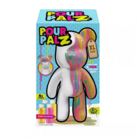 Набор для творчества Pour Palz Флюид Арт Мишка XL Яркий Мармелад (GS-G26322) 