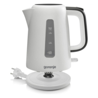 Электрочайник Gorenje 1.7л, Strix контроль, пластик, белый (K17XG)