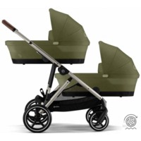 Коляска для двійні Cybex e-Gazelle S Moss Green 2в1 з електроприводом (52511713-02) 