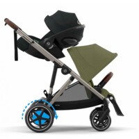 Коляска для двійні Cybex e-Gazelle S Moss Green 2в1 з електроприводом (52511713-02)