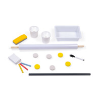 Двусторонний мольберт Janod, серо-желтый (J09630)