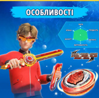 Дзиґа Infinity Nado VI Flaming Pack Палаючий Бойовий Ведмідь Blazing War Bear (EU654142)