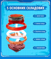 Дзиґа Infinity Nado VI Flaming Pack Палаючий Бойовий Ведмідь Blazing War Bear (EU654142)