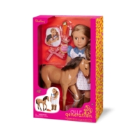 Кукла Our Generation Шелли с жеребенком Аппалуза и аксессуарами 46см (BD31447Z)