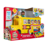 Игровой набор CoComelon Vehicle Школьный автобус трансформер, свет, звук (CMW0509)