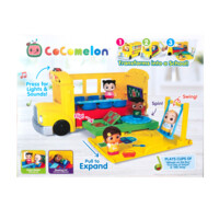 Игровой набор CoComelon Vehicle Школьный автобус трансформер, свет, звук (CMW0509)