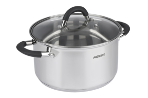 Кастрюля со стеклянной крышкой ARDESTO Gemini Salerno,  3.4л, нержавеющая сталь, силикон (AR1936CS) 
