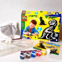Набір для створення гіпсової фігурки SES Creatіve Ті-Рекс зі скелетом (14206S)