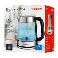 Электрочайник ARDESTO 1.7л, серебристо-черный (EKL-F200)