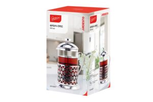 Френч-прес ARDESTO Gemini Fasano, 800мл, боросилікатне скло, нержавіюча сталь, прозорий (AR1408B) 