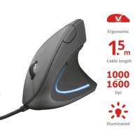 Миша Trust Verto Ergonomic, USB-A, чорний (22885_TRUST)