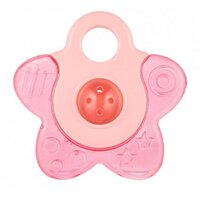 Брязкальце-Зубогризка з водою Canpol Babies Зірочка, коралове (56/161_cor)