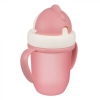 Поїльник з силіконовою трубочкою Canpol babies Matte Pastels Pink 210 мл