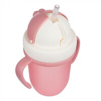 Поїльник з силіконовою трубочкою Canpol babies Matte Pastels Pink 210 мл