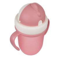 Поїльник з силіконовою трубочкою Canpol babies Matte Pastels Pink 210 мл